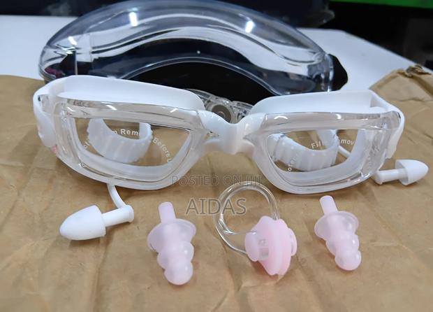 Professional Antifog Uv Protection Ear Nose Plug Swimming Goggles - thumbnail 2