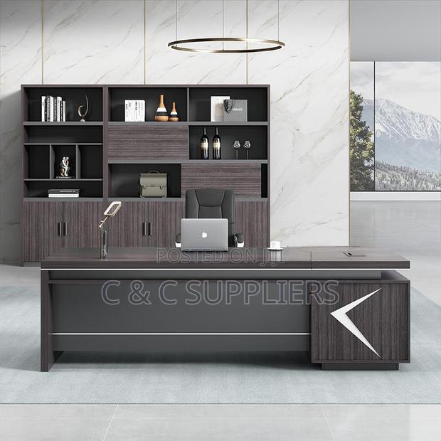 Office Tables; 160cm Executive Office Desk With Drawers - thumbnail 2