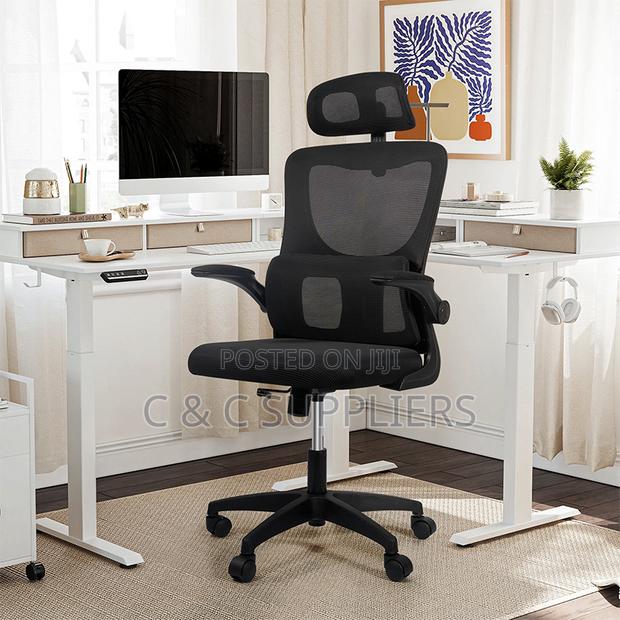 Office Seats; Ergonomic Office Chair With Flipping Arms
