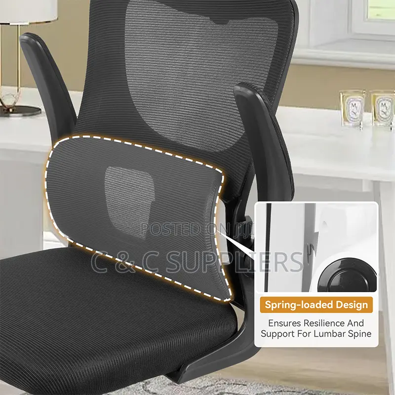 Office Seats; Ergonomic Office Chair With Flipping Arms