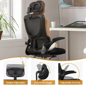 Office Seats; Ergonomic Office Chair With Flipping Arms
