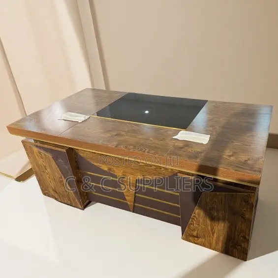 Office Desks; Modern Executive Office Desk for Directors - 140cm