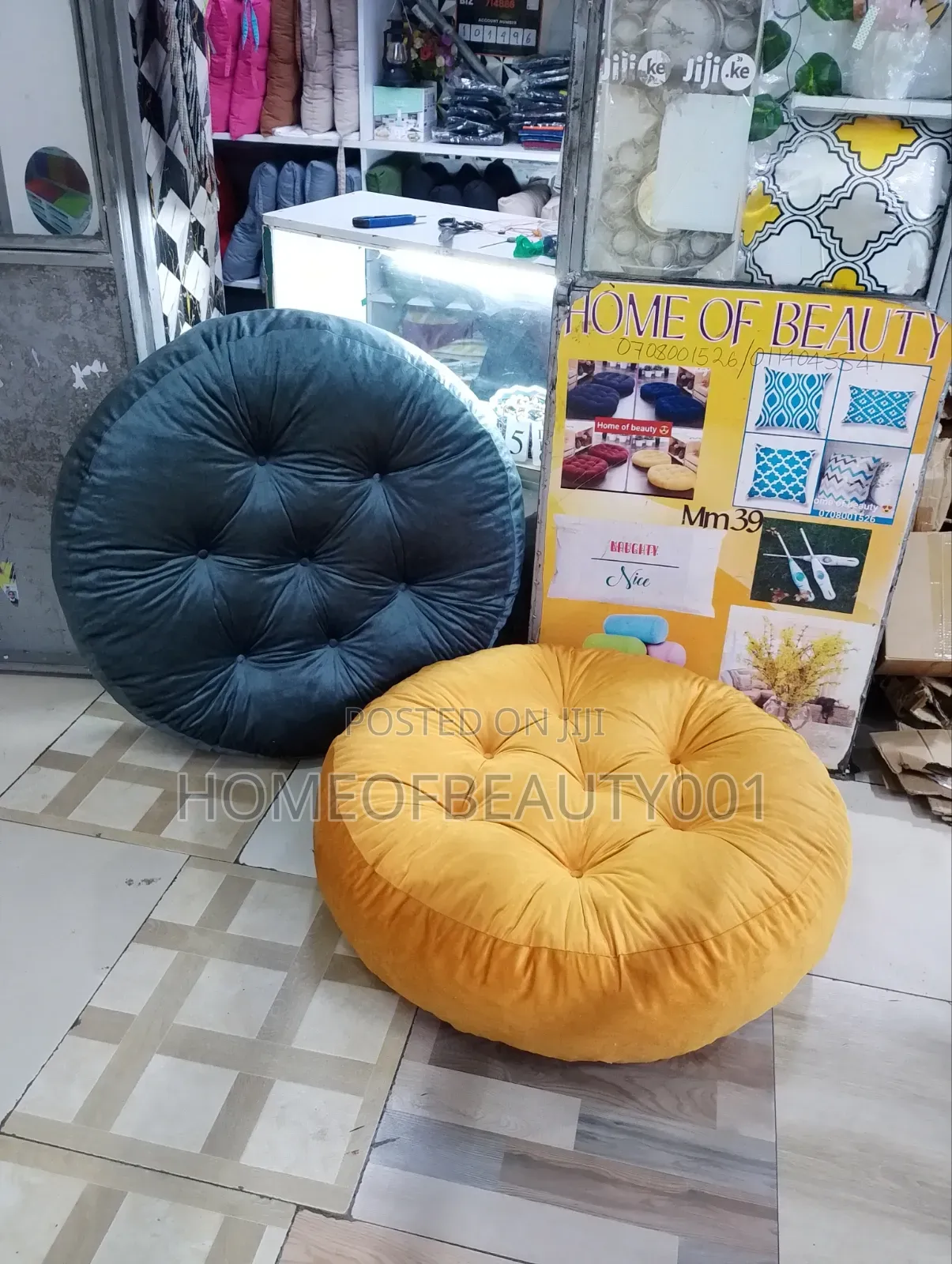 Round Floor Pillows Available