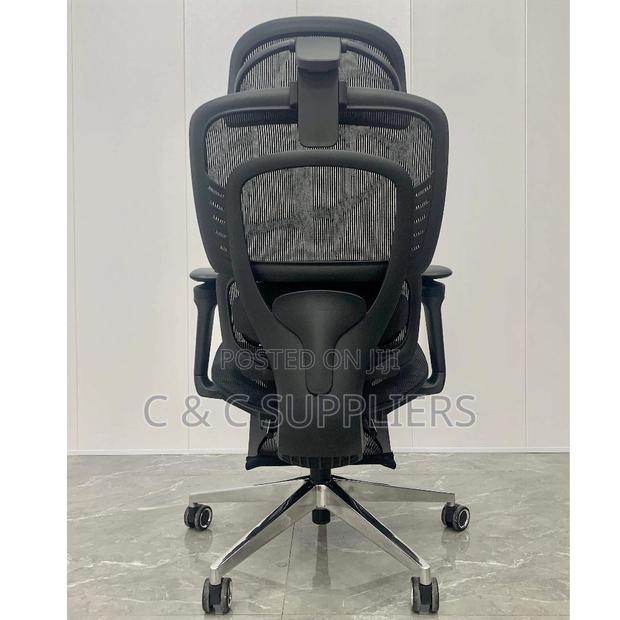 Office Chairs; Ergonomic Office Chair With Footrest (Black) - thumbnail 3