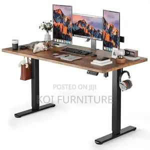 Office Desk; 1400mm Home Office Desk With Flexible Adjustbale Height