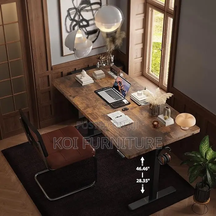 Office Desk; 1400mm Home Office Desk With Flexible Adjustbale Height