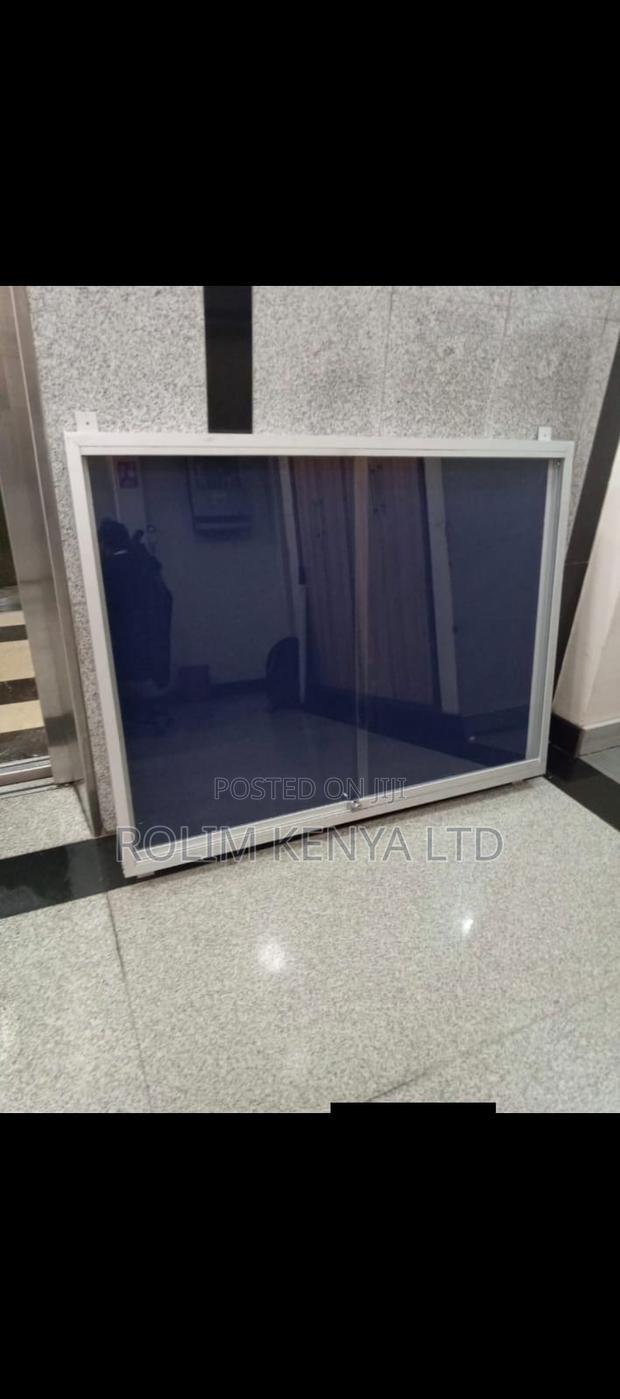 Wall Mount Glass Notice Board 4ft X 4ft
