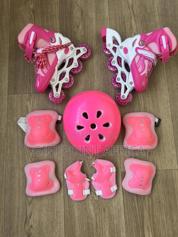 Full Set Adjustable Roller Skates With Gears for Kids - thumbnail 2