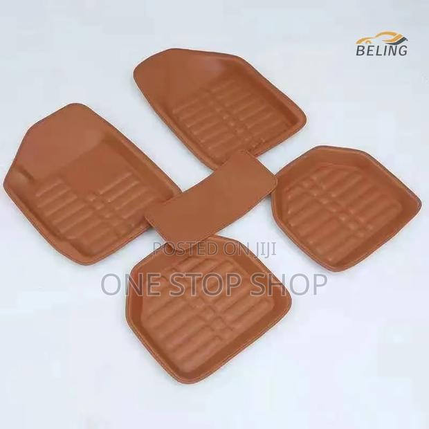 Brown Leather Decorative Car Mats