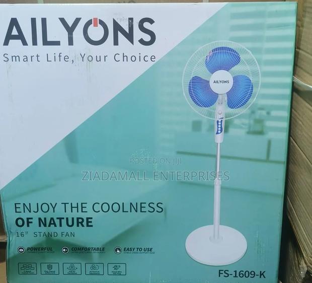 Ailyons Standing Fan 16 Inches Powerful Cooling With Wide Air Coverage