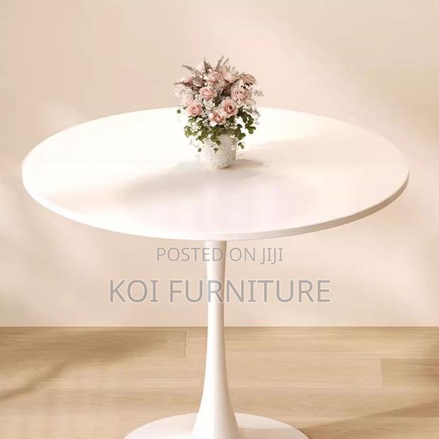 Coffee Table; Round Coffee Table Made From Marble - thumbnail 3