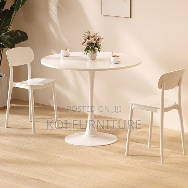 Coffee Table; Round Coffee Table Made From Marble - thumbnail 4