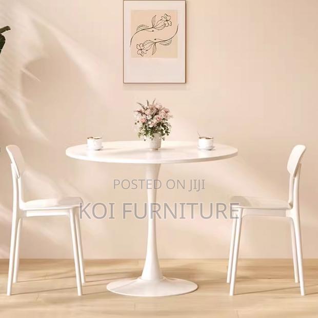 Coffee Table; Round Coffee Table Made From Marble - thumbnail 5