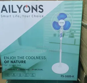 Ailyons Fan 16 Inches Adjustable Height and Speed Control