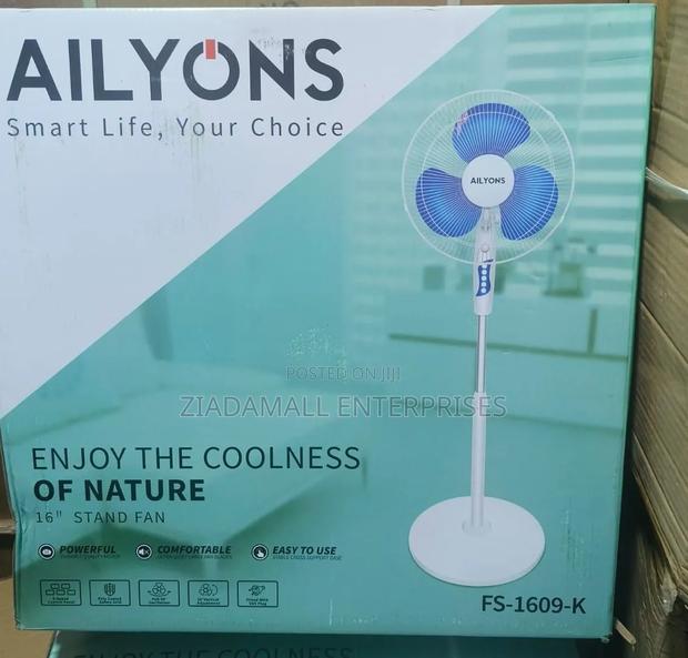 Ailyons Fan 16 Inches Adjustable Height and Speed Control