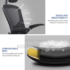 Office Chairs; High Backest Fabric Exceutive Sear With Headrest