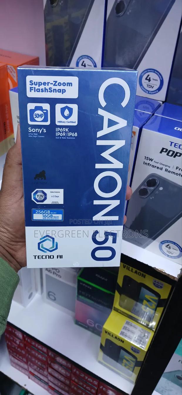 New Tecno Camon 50 256 GB Black - thumbnail 2