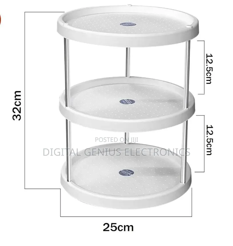 *3 Tier Rotating Kitchen Storage Rack