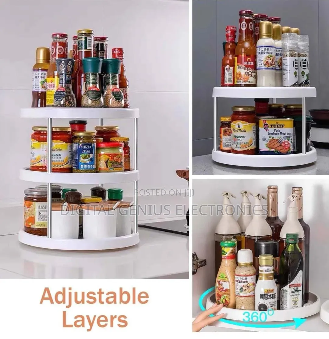 *3 Tier Rotating Kitchen Storage Rack