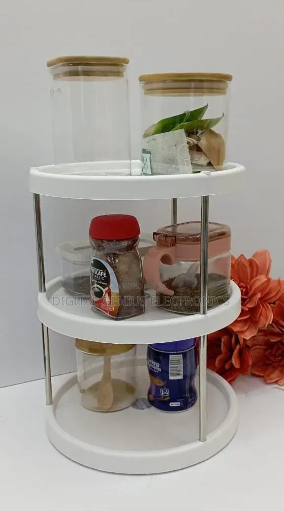 *3 Tier Rotating Kitchen Storage Rack