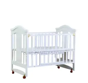 Multi-Functional White Baby Crib (4-in-1)