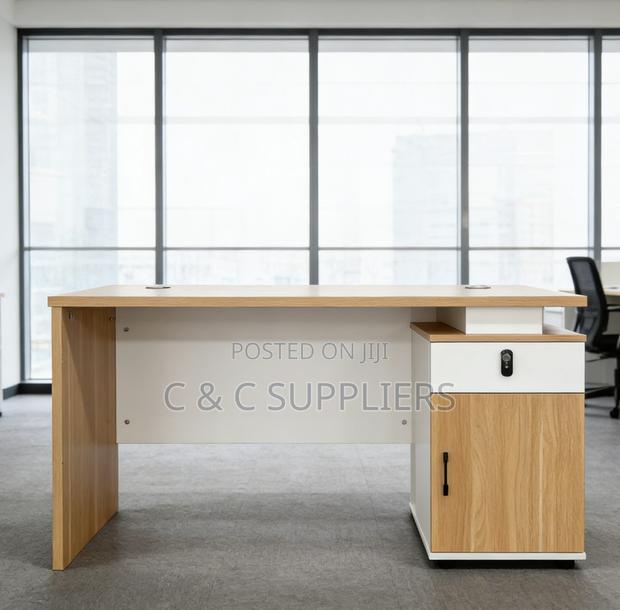 Office Tables; Modern 1.2-Meter Wooden Computer Desk - thumbnail 2