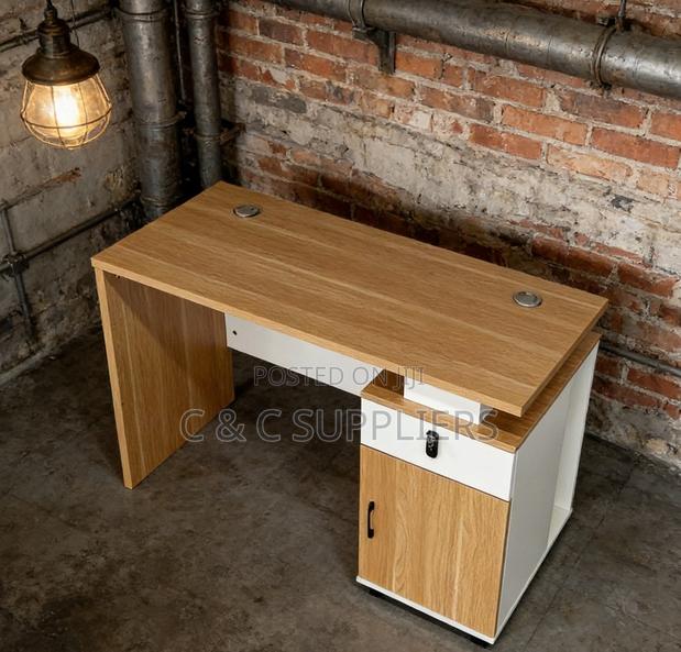 Office Tables; Modern 1.2-Meter Wooden Computer Desk - thumbnail 6