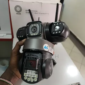 Electric Triple Lens 4g Electric Model CCTV Outdoor Cameras