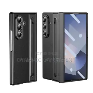 Samsung Galaxy Z Fold 7 Leather Case With Camera Protection