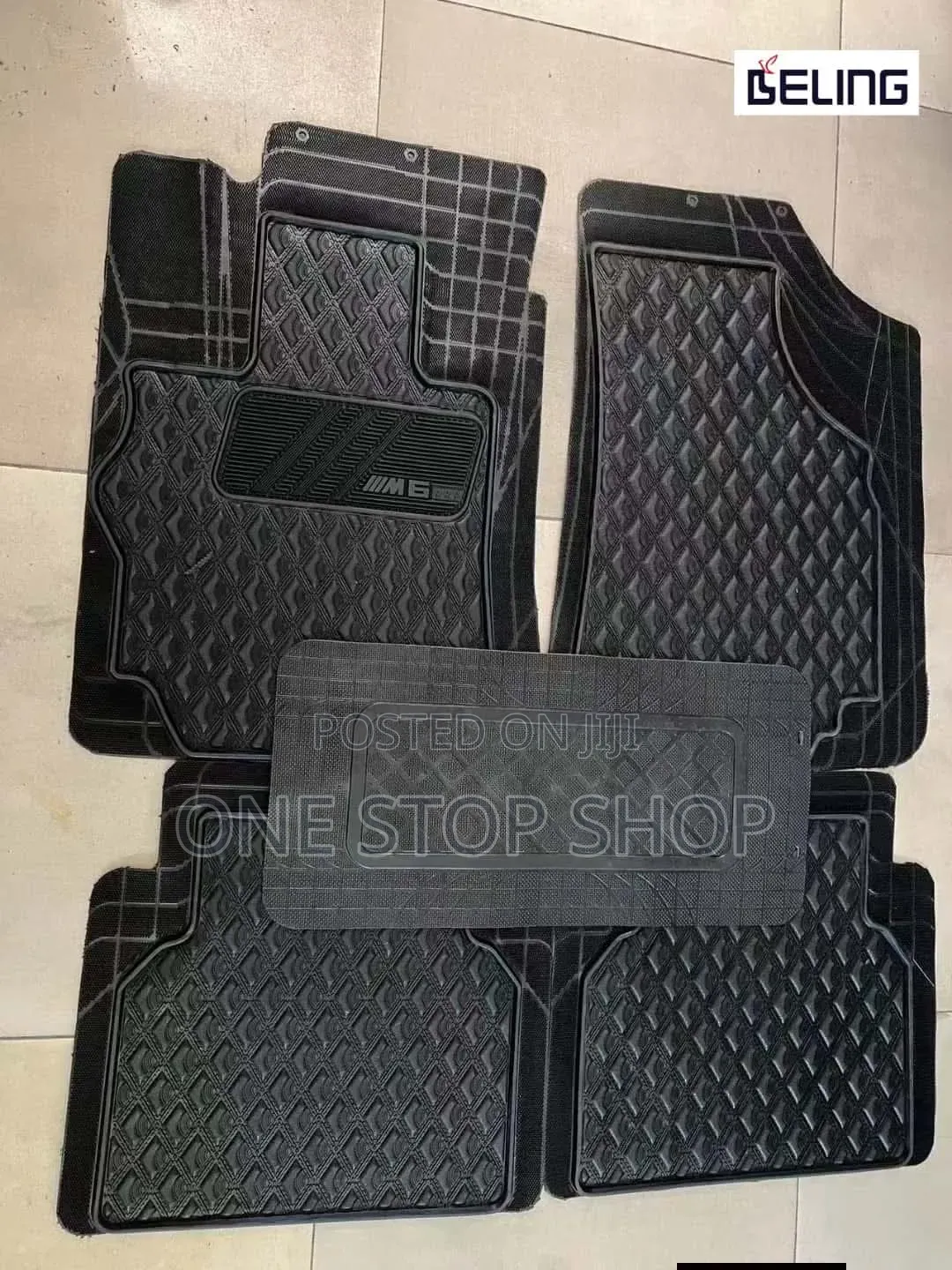 5xblack Durable PVC 3d Waterproof Mats