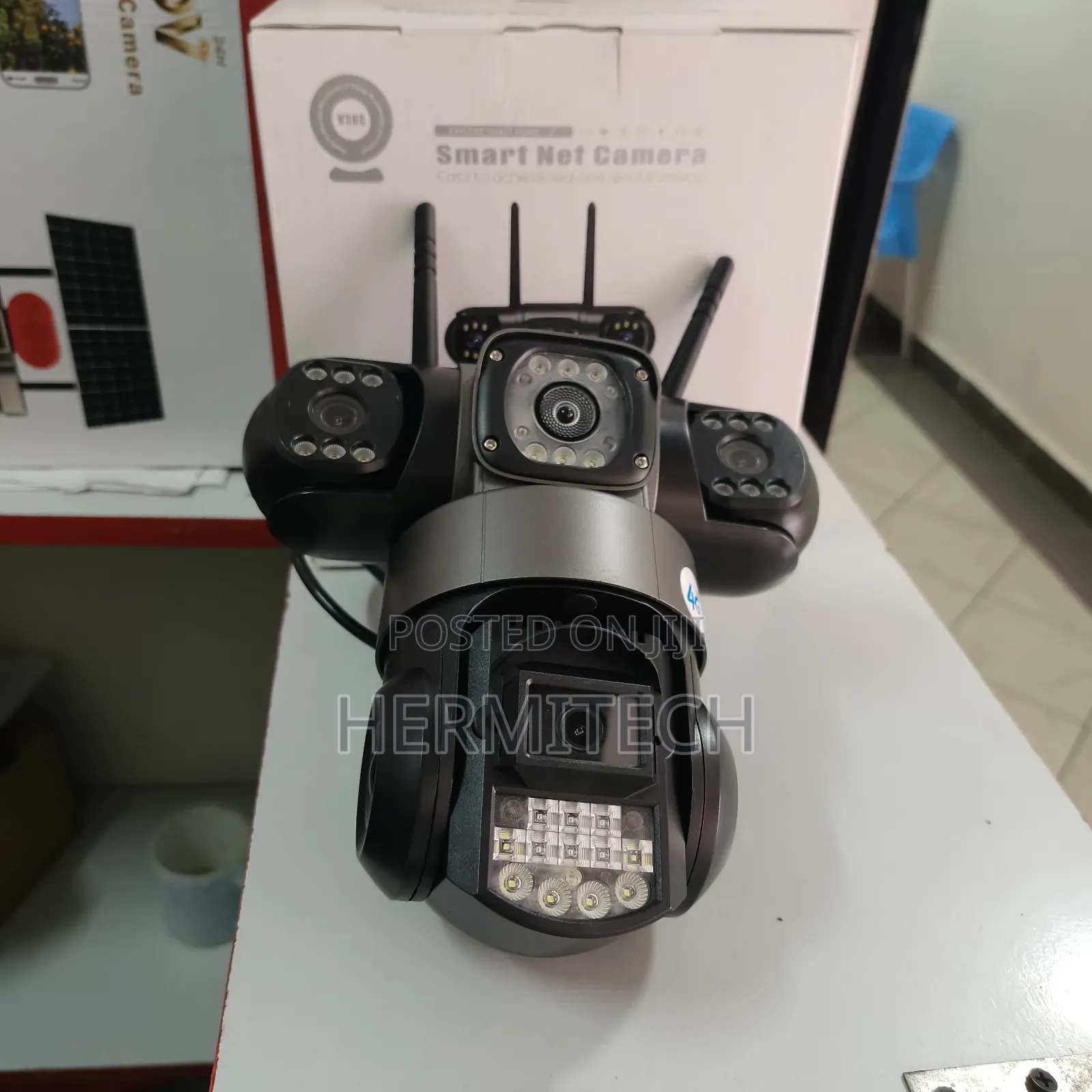V380 Triple Lens 4g Model Powered by Electricity Has Ethernet Cable
