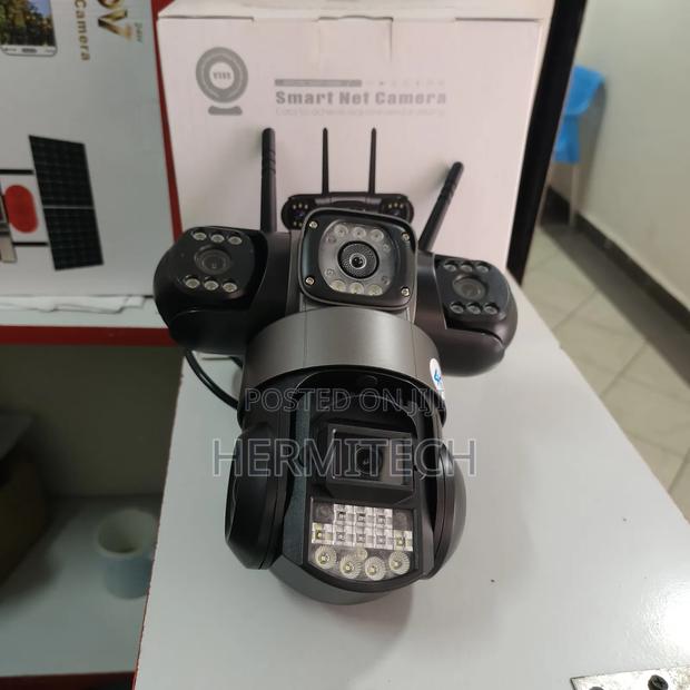 V380 Triple Lens 4g Model Powered by Electricity Has Ethernet Cable - thumbnail 2
