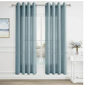 Blue Linen Curtains