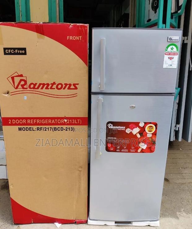 Ramtons Refrigerator 213 Litres Model Rf217 Double Door