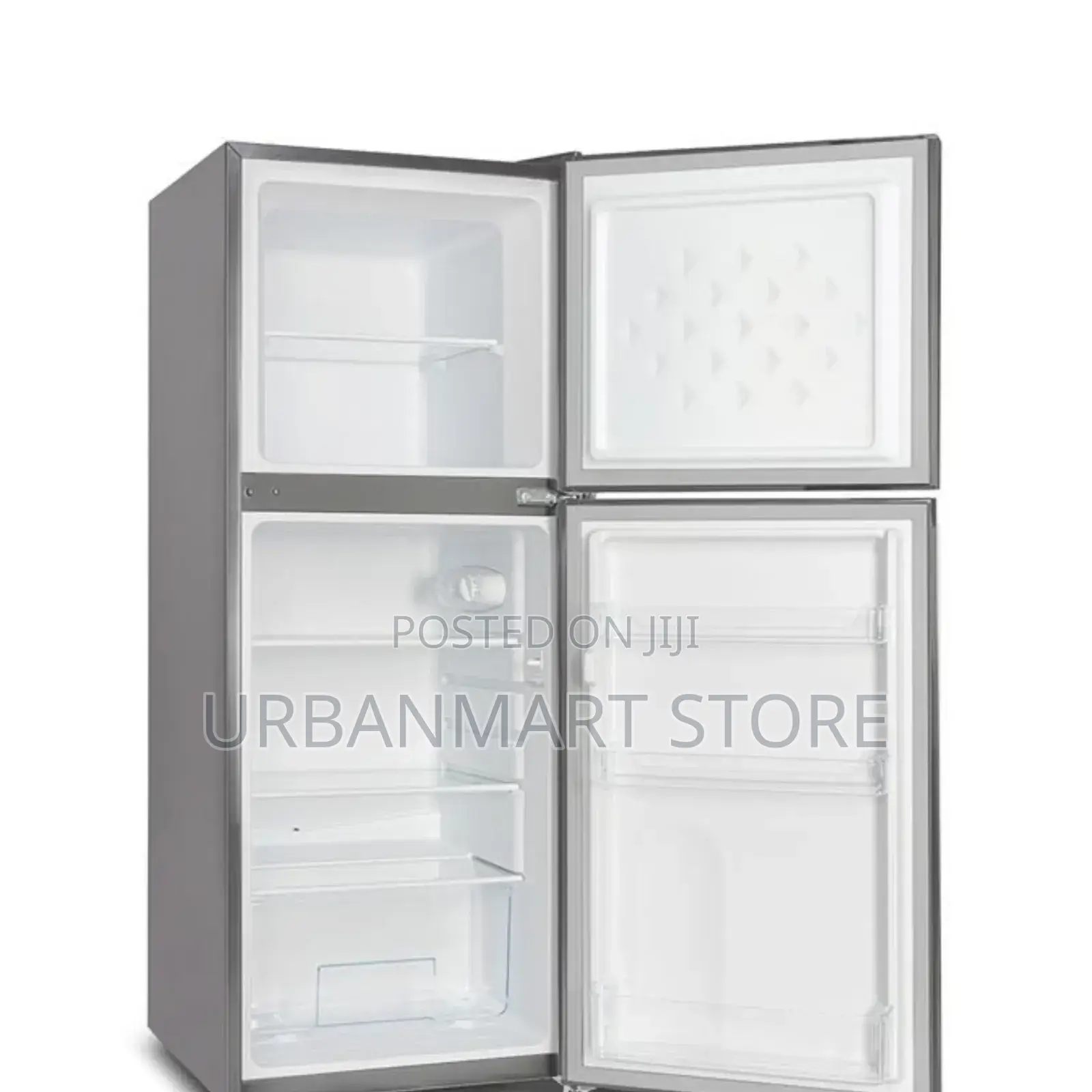 Volsmart 118 Litres Double Door Refrigerator Silver Finish