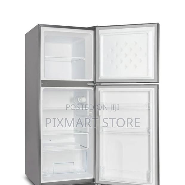 Volsmart 118 Litres Double Door Refrigerator Silver Finish