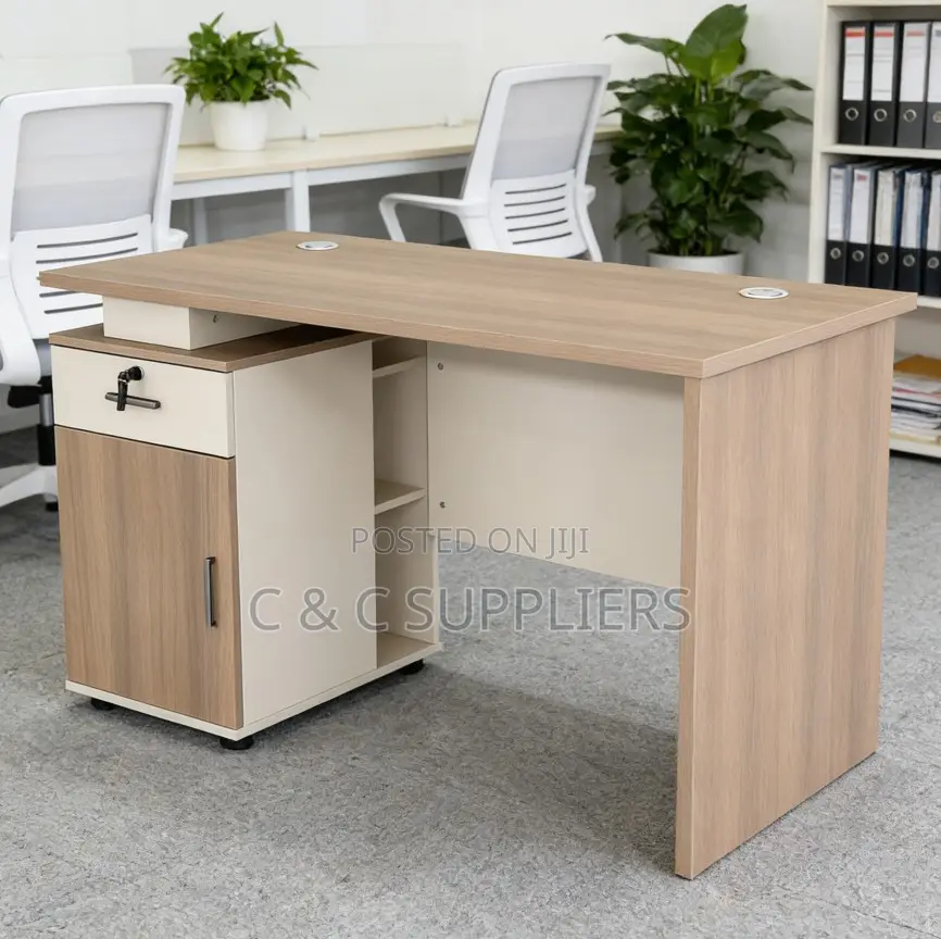 Office Tables; Executive Standing Computer Desk With Storage - 120cm