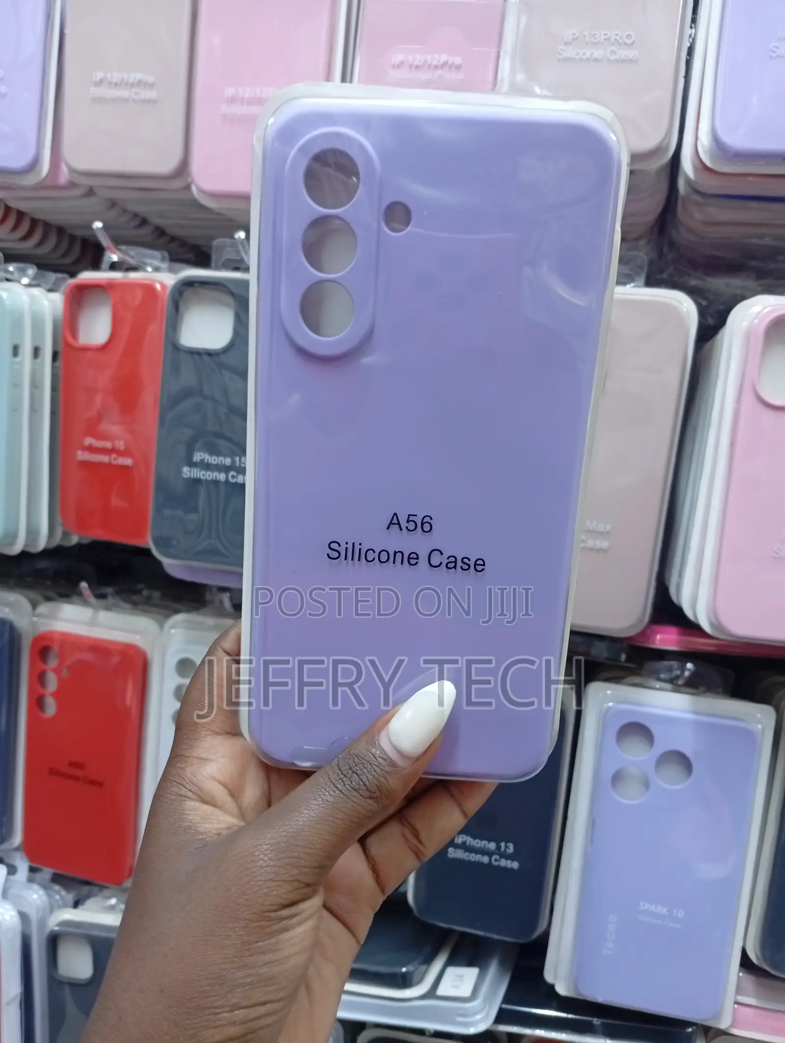 Lavender Silicone Back Case for a Samsung Galaxy A05s Smartphone.