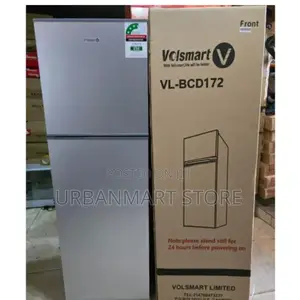 Volsmart 172l Double Door Fridge Silver Finish