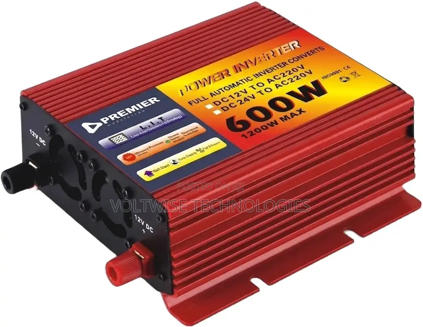 Premier 600w Power Inverter | Dc 12v to Ac 220v Car Power Converter