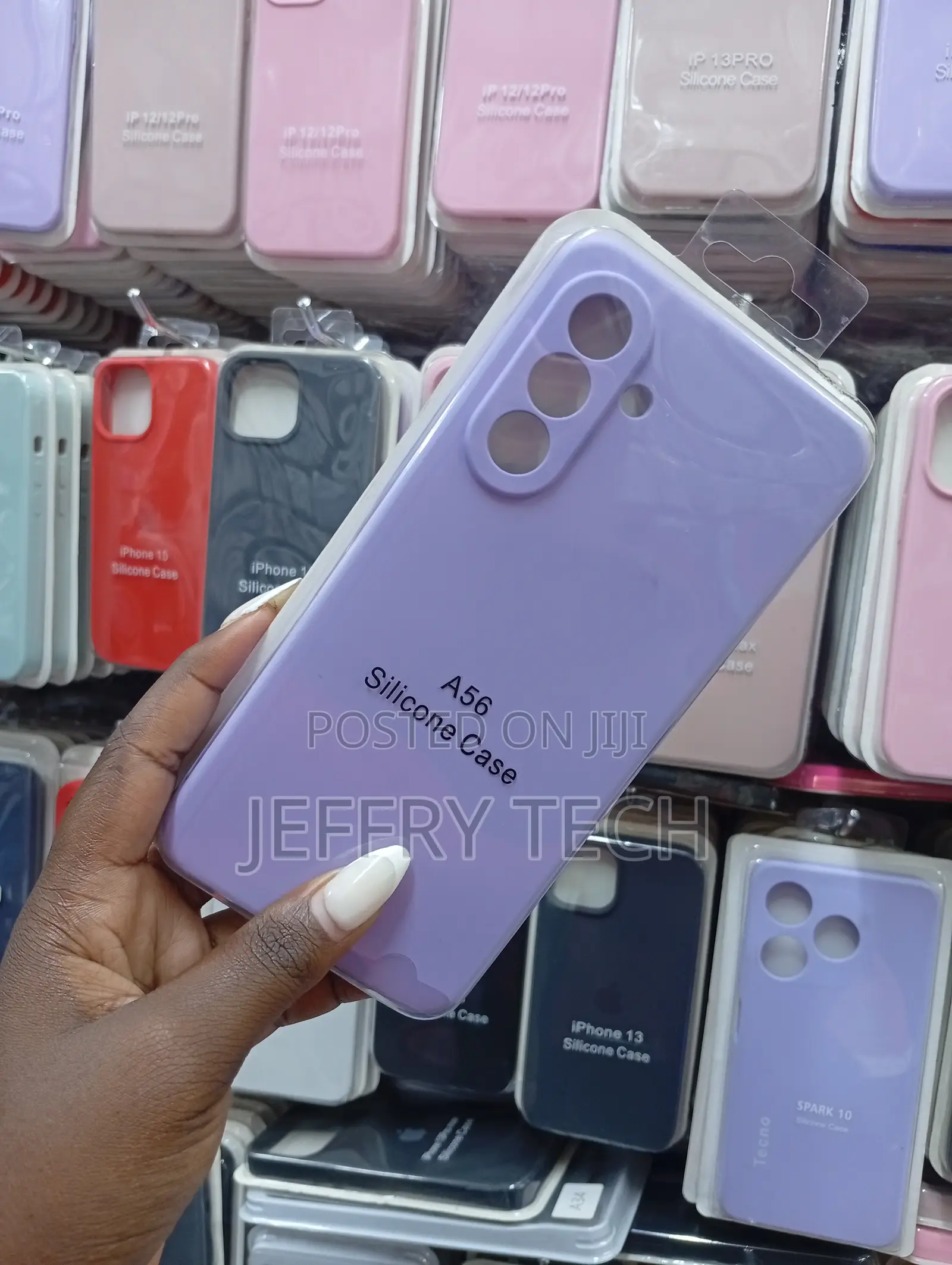 Lavender Silicone Back Case for a Samsung Galaxy A05s Smartphone.