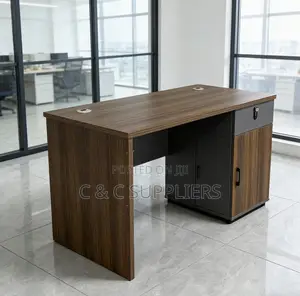 Office Desks; Executive Standing Computer Desk With Storage - 120cm
