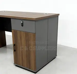 Office Desks; Executive Standing Computer Desk With Storage - 120cm