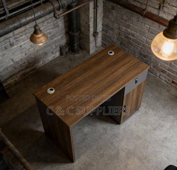 Office Desks; Executive Standing Computer Desk With Storage - 120cm - thumbnail 5