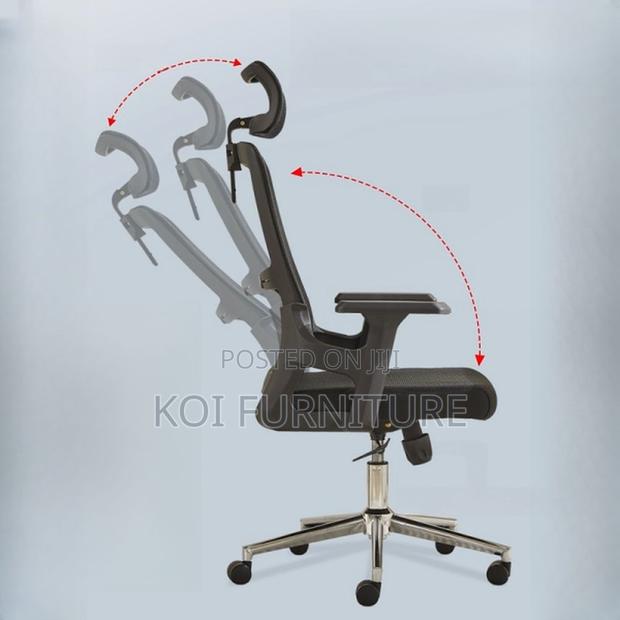 Office Chairs; High Backrest Mesh Ergonomic Executive Office Chairs - thumbnail 2
