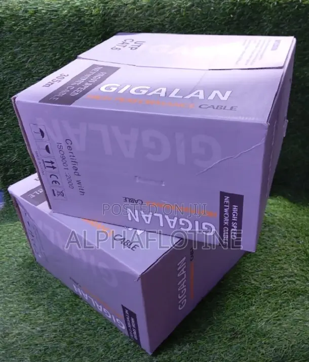Gigalan Cat 6 Indoor Lan Cable 305m Reliable Internet Speed of 350 MHZ