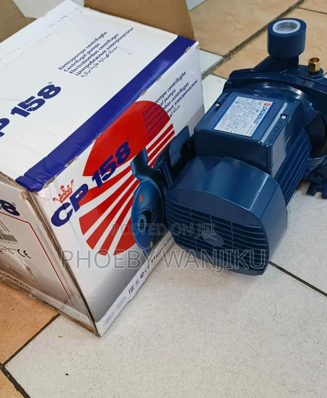1hp Pedrollo Water Pump/Pedrollo Cpm158 Centrifugal Pump