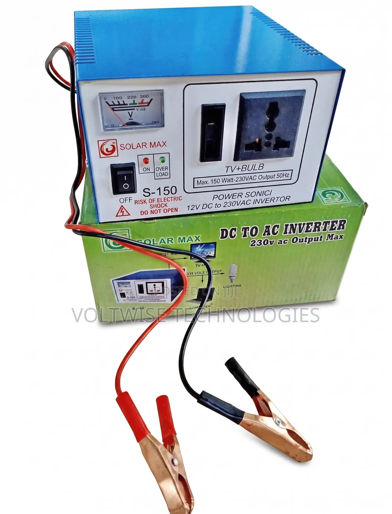 Solar Max S-150 Portable Power Inverter | 12v Dc to 230v Ac Converter