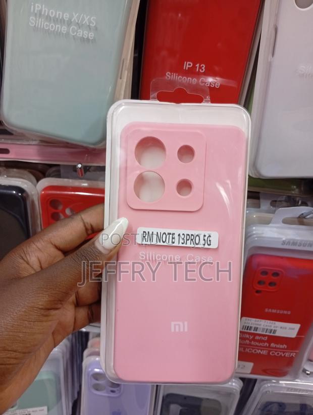 Pink Silicone Phone Case Designed for Xiaomi Redmi Note 13 Pro 5g.