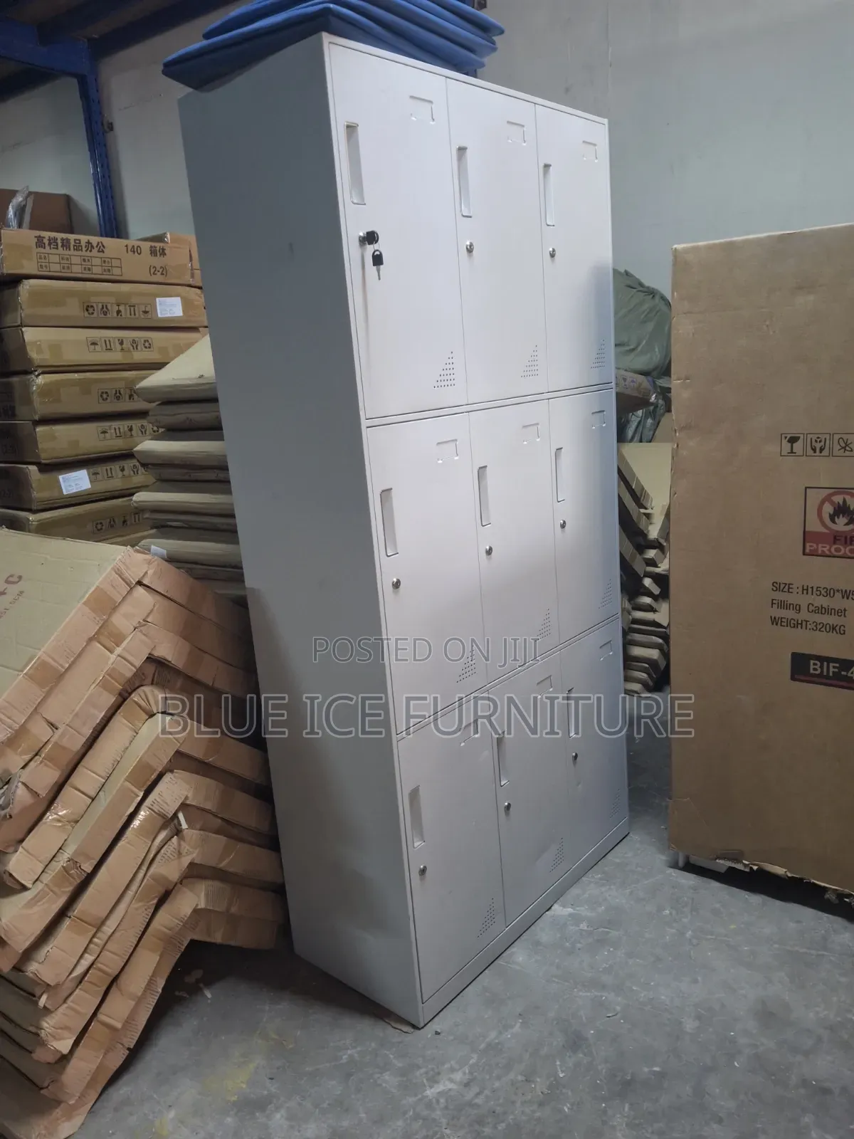 9 Door Steel Locker Cabinet
